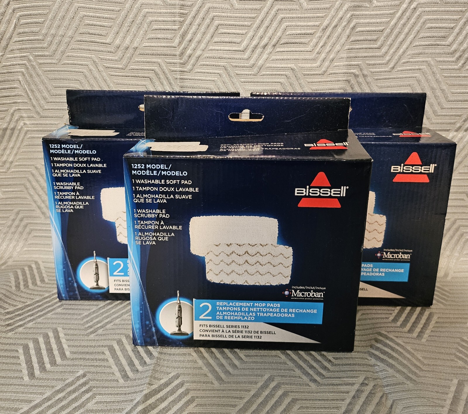 Bissell Symphony Hard Floor Vacuum & Steam Mop Pad Model 125