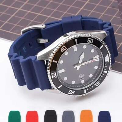 For Seiko 20mm 22mm SKX007 Silicone Watch Band for Citizen  Waterproof Dive