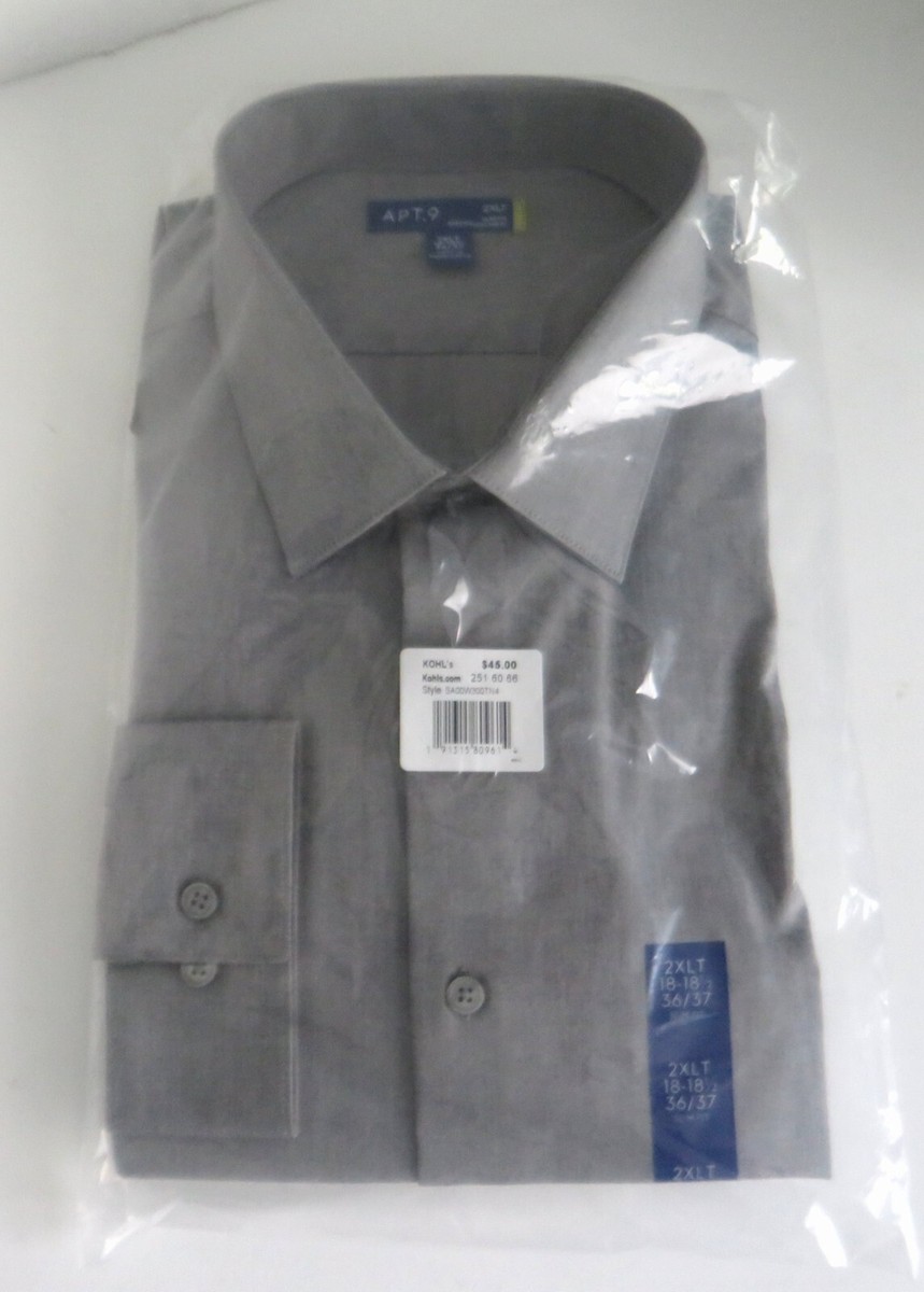 Apt Kohls Mens Shirts Men's 9® Premier Flex Solid Slim-Fit Dress Shirt
