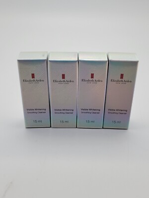 4 PACK ELIZABETH ARDEN VISIBLE WHITENING GLOW SMOOTHING CLEANSER