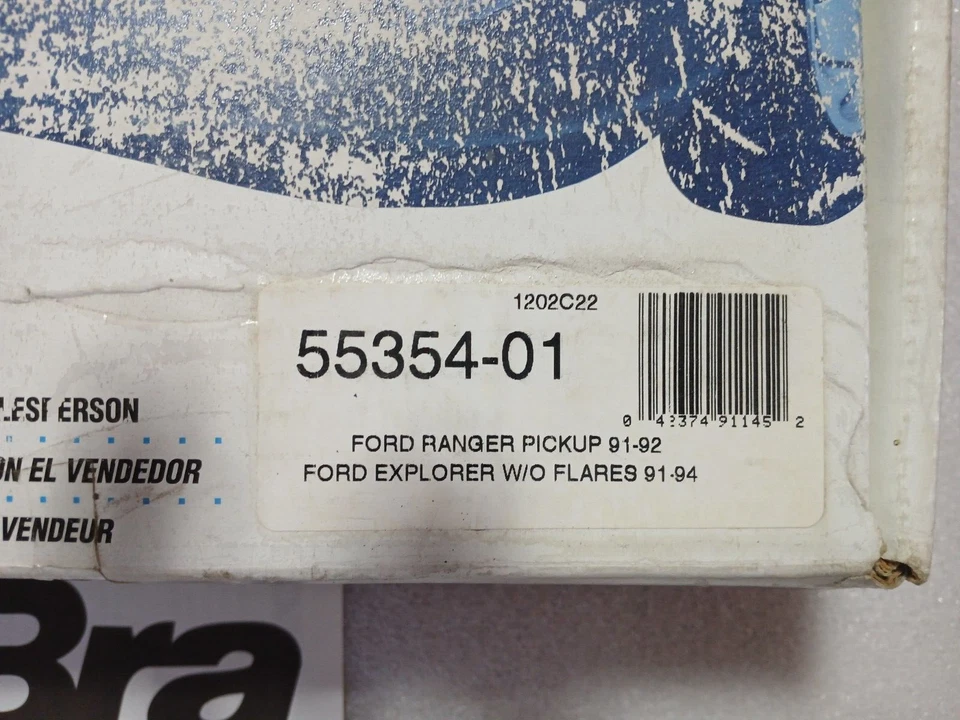 91-92 Ford Ranger 91 92 93 94 Explorer LeBra parrilla delantera capó cubierta nuevo de stock Foto 2 de 4