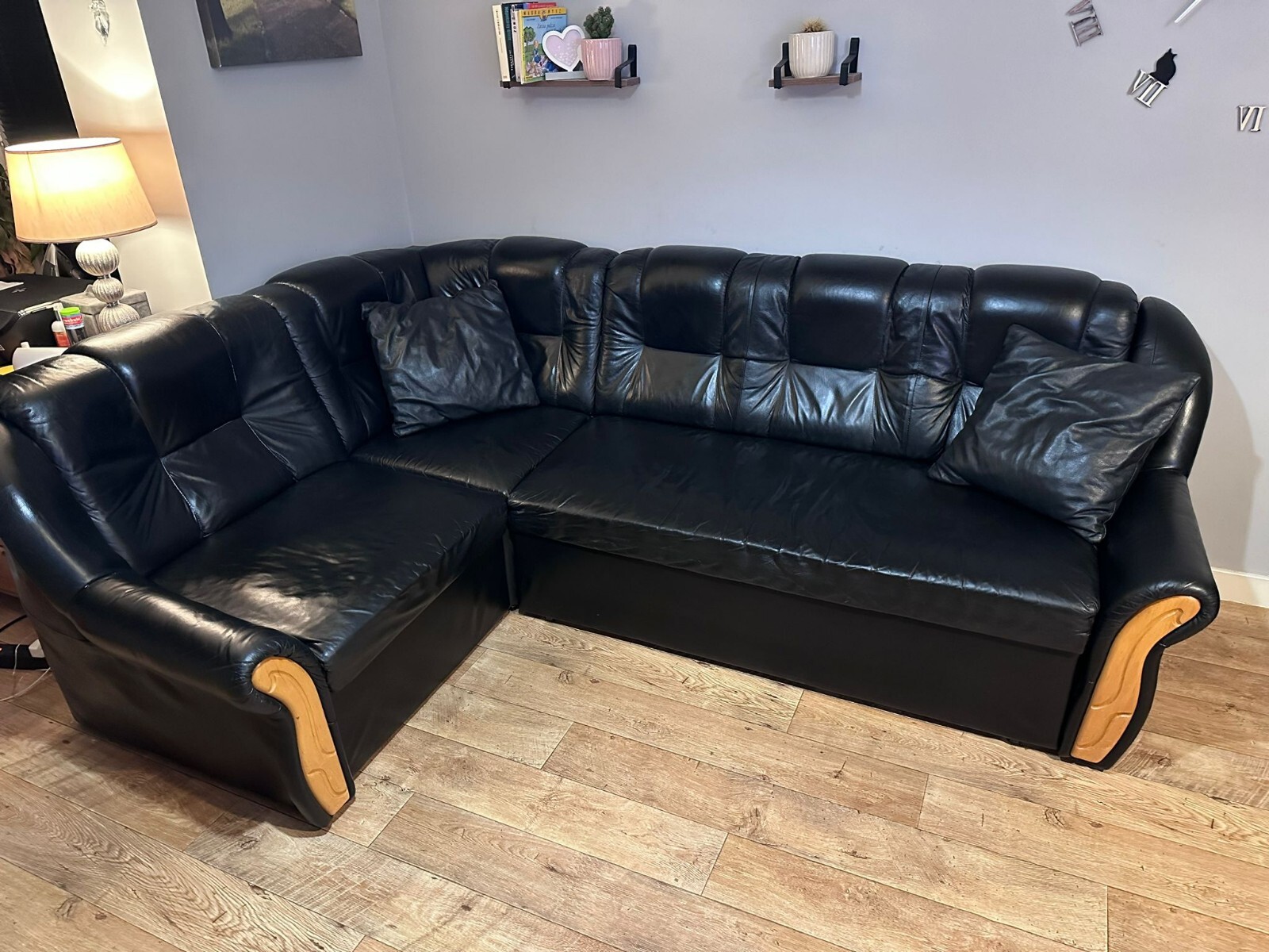 Lether Corner Sofa Bed eBay