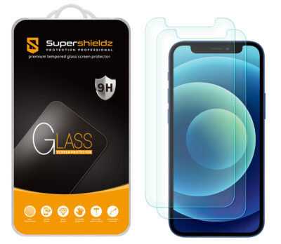 2X Supershieldz Tempered Glass Screen Protector for Apple iPhone 12 Mini 5.4''
