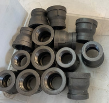 1" x 3/4" 150 lb Black Malleable Iron Reducer Pipe Coupling QTY 14 C3 
