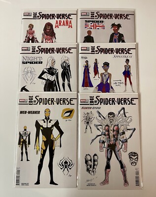 Edge Of Spider-Verse  #1-5 - 1:10 Design Variant Set