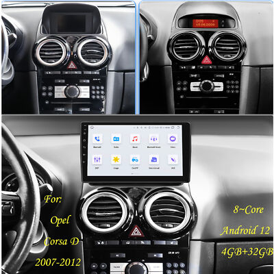Autoradio Android12 Auto Apple CarPlay GPS Für Opel Corsa D 2007-2012 4G LTE DSP