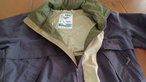 London Fog Jacket Windbreaker Men Sz M Reg Full Zip 90s Vintage Golf Sport HOOD - Picture 2 of 14