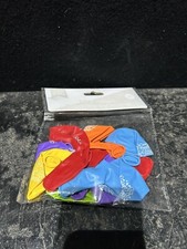 Brand New x10 12" Printed Happy Birthday Balloons Ref C18