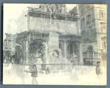 Italy, Rome Vintage silver print. RomePhoto with Silver Print Effect