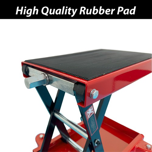500kg Mobile Motorcycle Motorbike Scissors Lift Jack Stand Trolley on Wheels - Picture 4 of 9