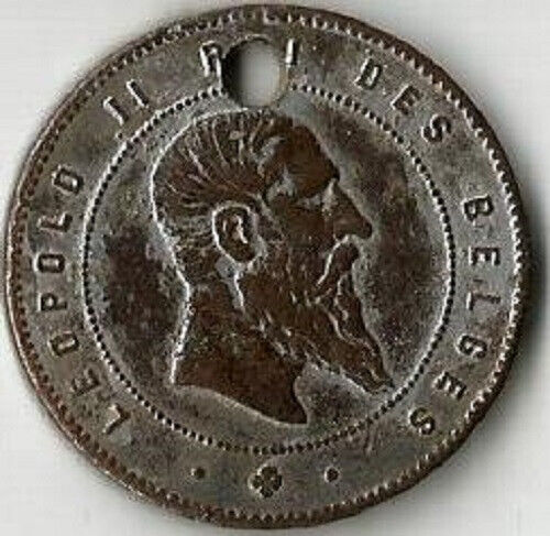 Belgique. Bruxelles 1888. Médaille Léopold II.Concours Sciences et Industrie. - Afbeelding 1 van 2