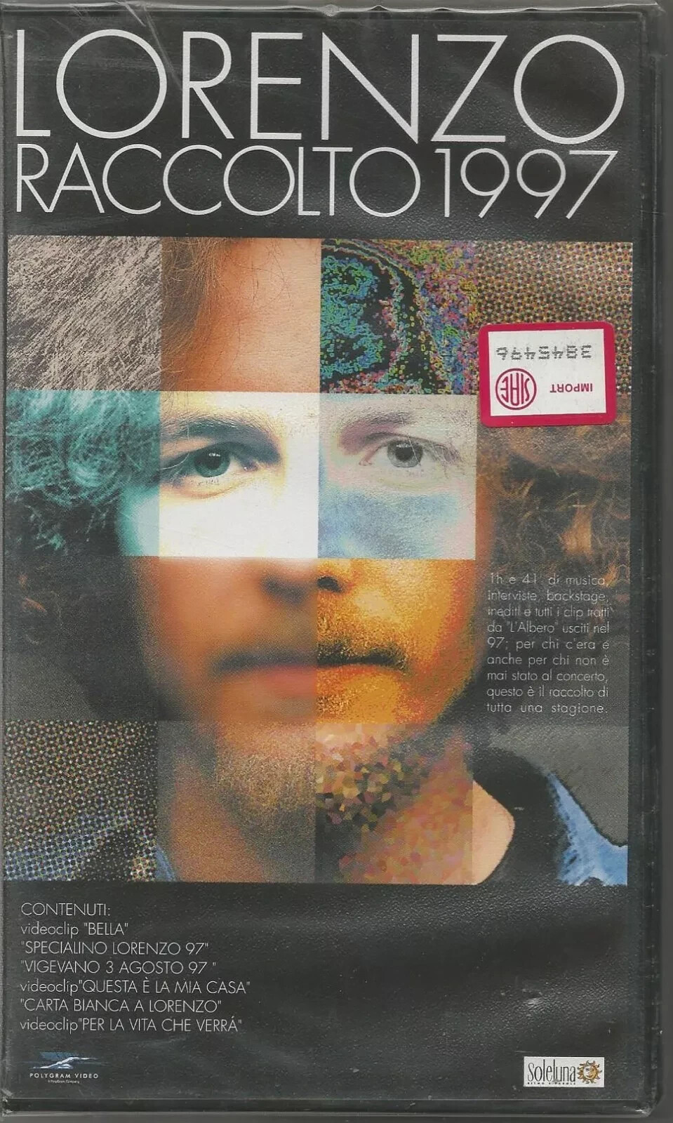 JOVANOTTI - Lorenzo Raccolto 1997 - VHS,PAL,ITALY, 1997, NON SIGILLATA,NO SEALED