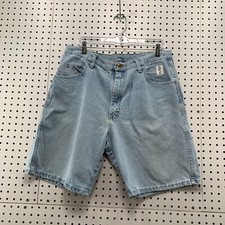 Vintage Wrangler Denim Jens Shorts Mens Size 36 FITS 34x9 Light Wash Jorts