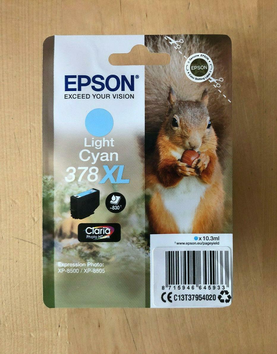 Epson Squirrel Singlepack Light Cyan 378XL Claria Photo HD Ink - Image 2