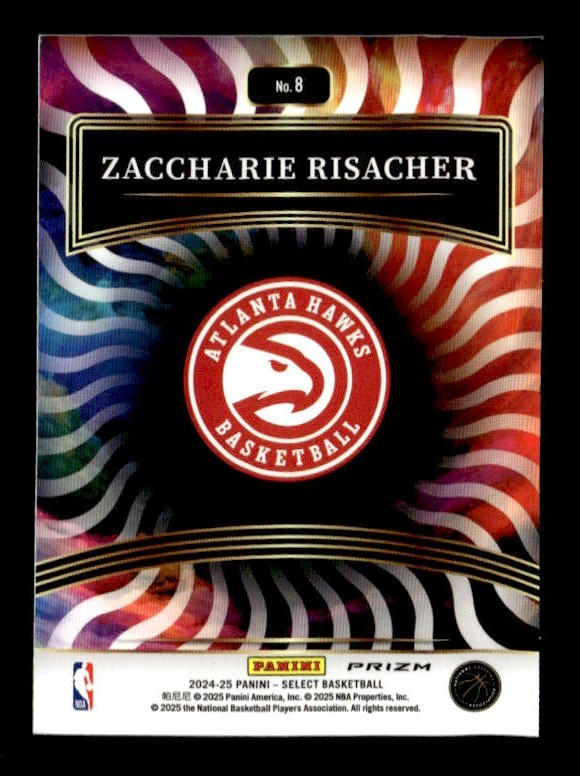 ZACCHARIE RISACHER 2024-25 PANINI SELECT BASKETBALL #8 COLOR WHEEL