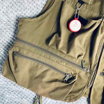 Gilet De Pêche Columbia Vintage - Vert - Taille XL Homme - Très Bon état