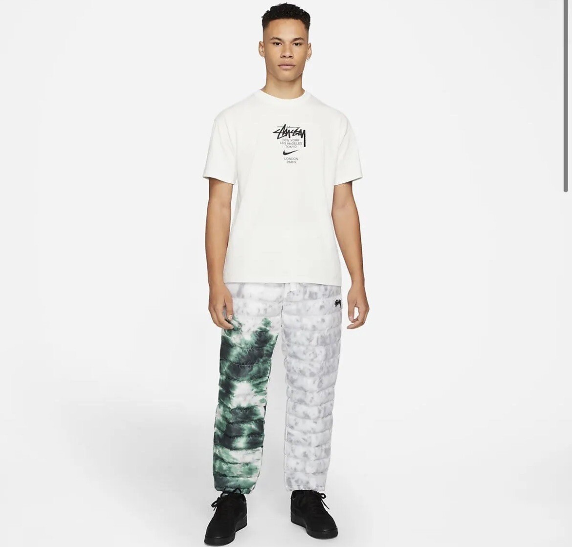 NIKE x STUSSY Insulated Pants White/Gorge Green Mens Sz S