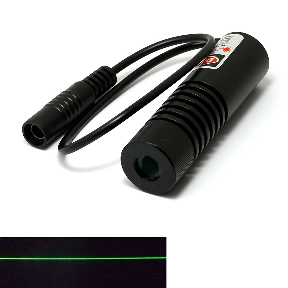 520nm 30mW 50mW 80mW Adjusted Green Lasers Line Module 22x70mm w/ AC Connector