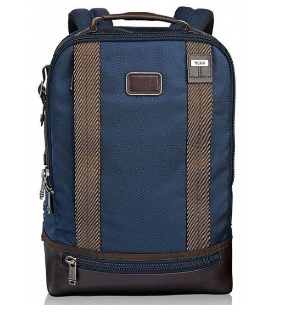 Tumi Alpha Bravo Dover Backpack Bag 222682 Black Nylon Travel