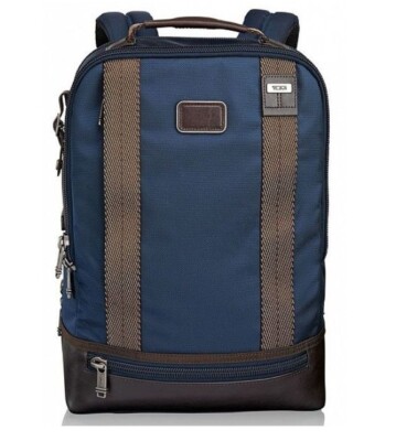 Tumi Alpha Bravo Dover Backpack Bag 222682 Black Nylon Travel