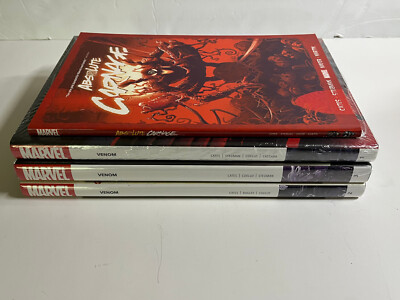Venom Deluxe Hardcover 1 2 3 Lot Complete Set Lot Absolute Carnage TPB Cates