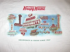 KRISPY KREME DOUGHNUTS & Coffee vintage Shirt Men's Large Winston-Salem HOT NOW