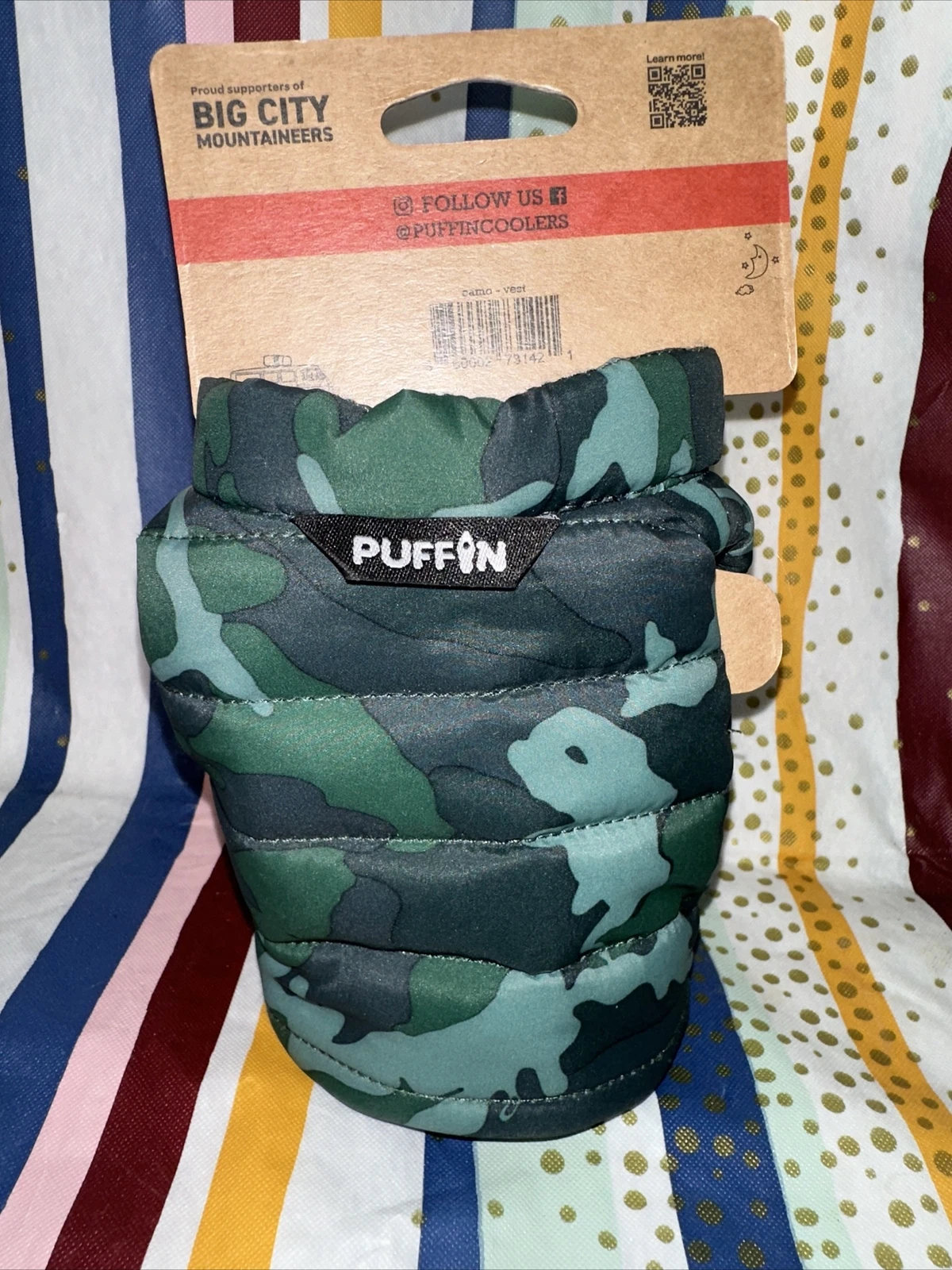 Puffin Drinkwear Puffy Beverage Vest Can Cooler - Thumbnail 5