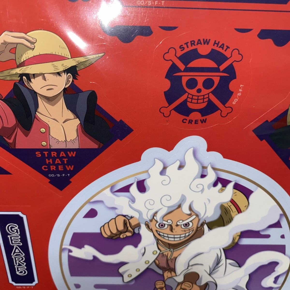 One Piece Beyond the Level Monkey .D. Luffy Sticker Sheet NEW US