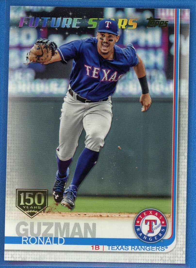 2019 Topps Series 1 150th Anniversary Gold Stamp #320 Ronald Guzman Future Stars