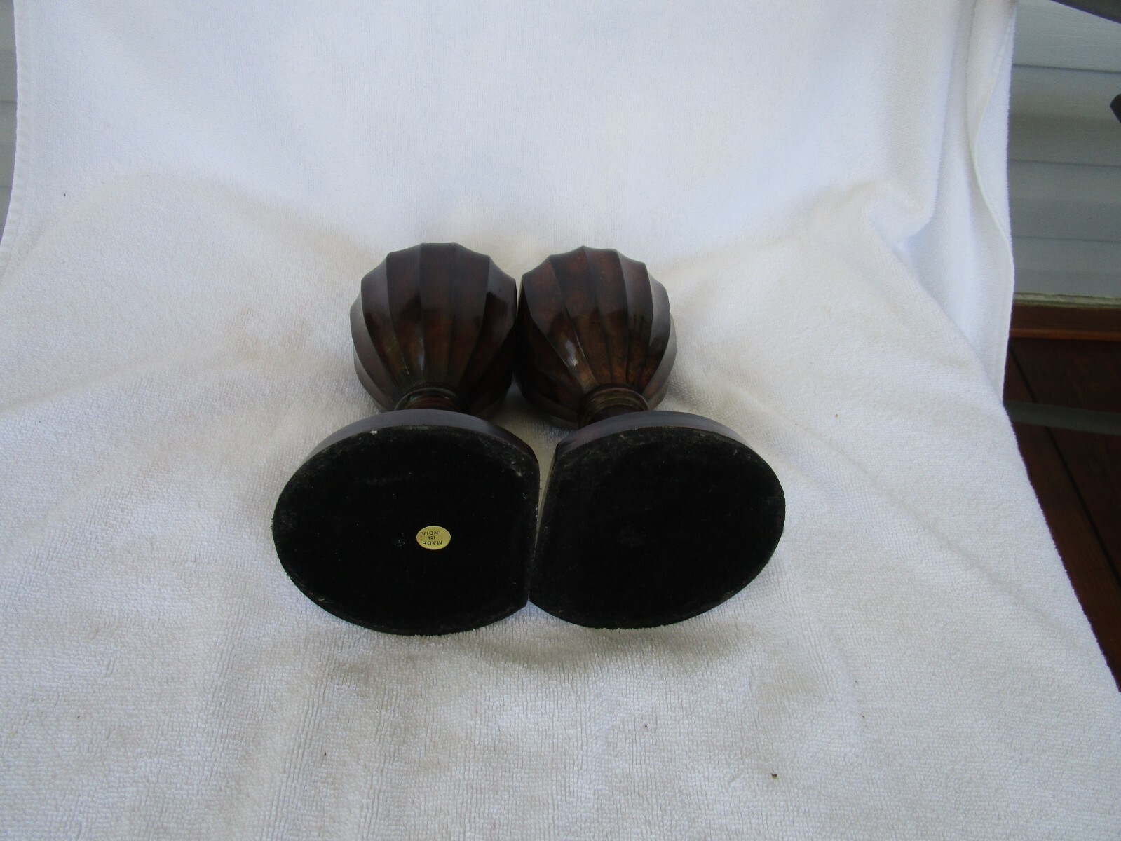 QUALITYMETAL [ STAIR/BED POST CAP DESIGN ] BOOKENDSMADE IN INDIA!! eBay