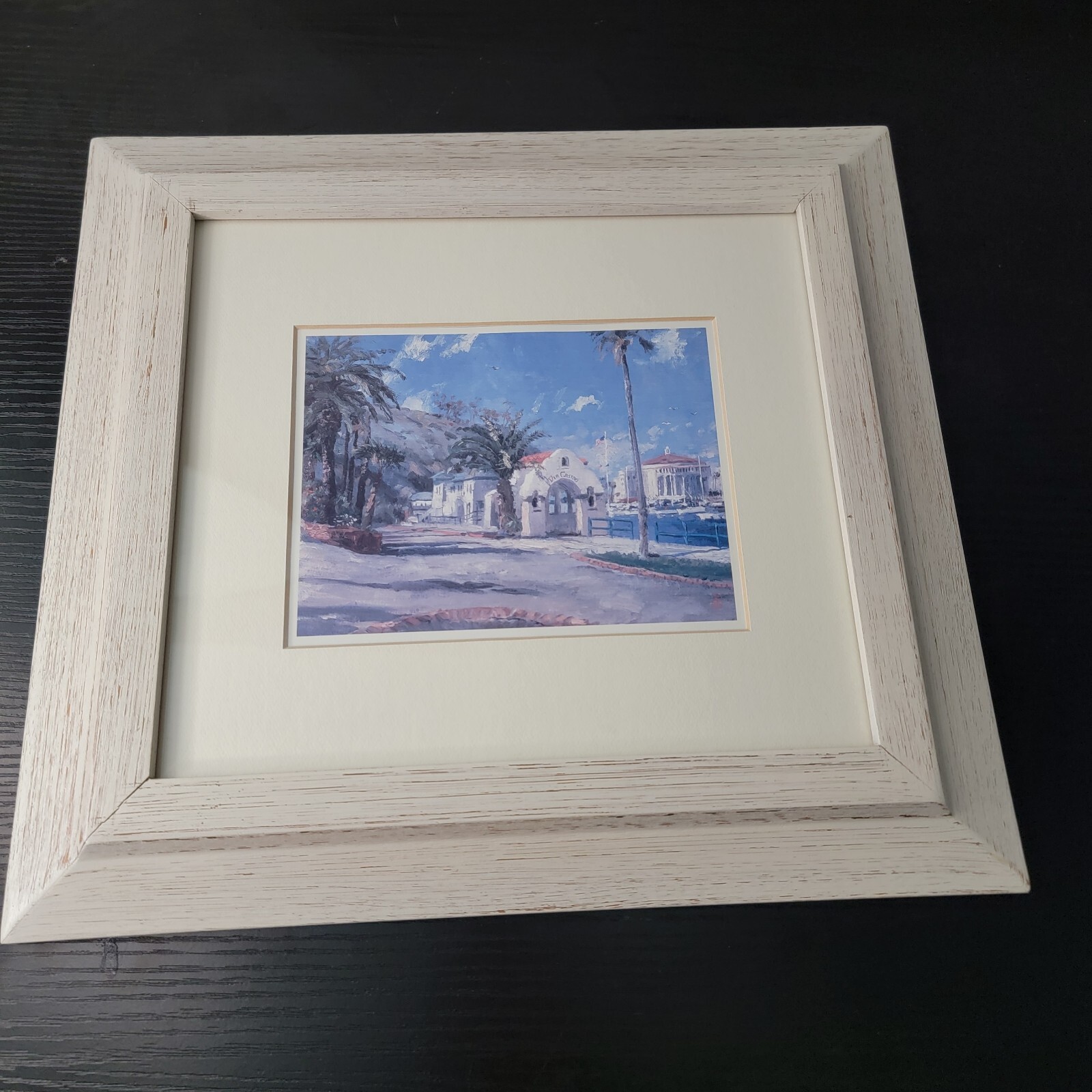 2 Vtg THOMAS KINKADE CATALINA ACCENT PRINTS COA View from Descanso & Via Casino