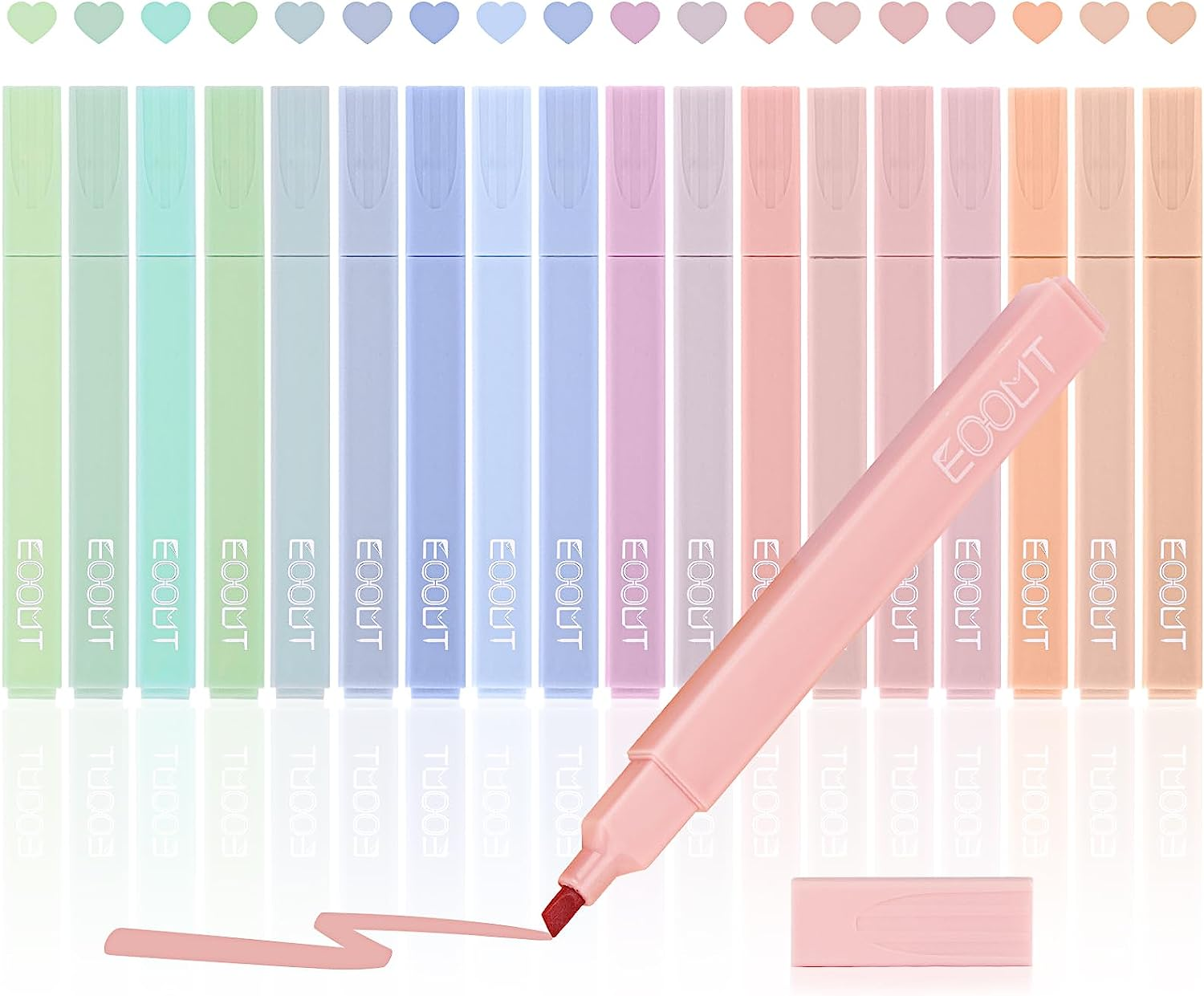 18Pcs  Aesthetic  Cute  Pastel  Highlighters  with  Assorted  Colors ,  Bible  H-image