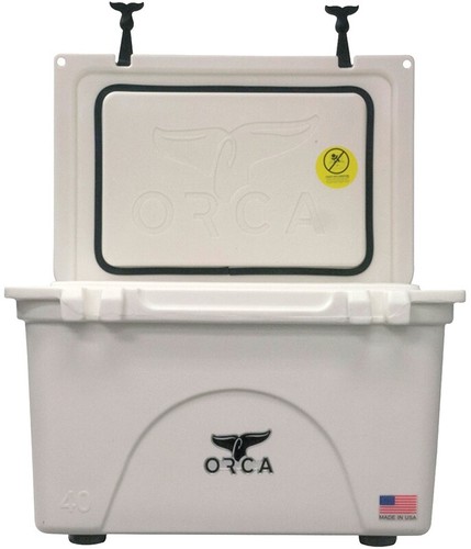 NEW ORCA ORCW040 WHITE COLORED 40 QUART INSULATED ICE CHEST COOLER USA 8555740