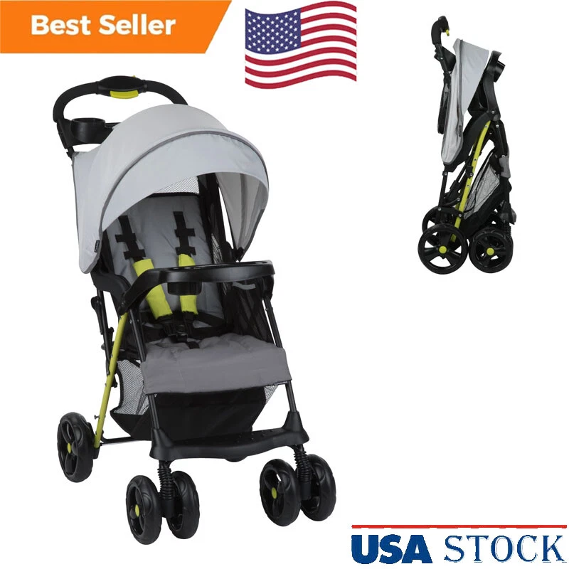 Toddlers Infants Stroller w Storage Folding Baby Stroller Pushchair Outdoor US