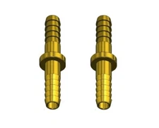 Superior Brass Hose Splice Round 1/4" ID Hose S-344 Ref. Western 44 Pack of 2