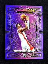 Jabari Smith Jr 2022-23 Panini Obsidian Rookie Electric Etch Purple Flood /49 RC