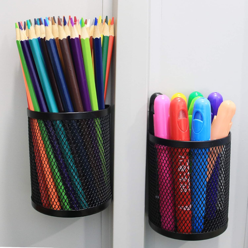 Magnetic Pencil Holder Locker Accessories 2 Pack Magnetic Pen Holder Refrigerato - Picture 4 of 12