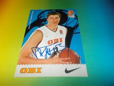 Patrick Femerling DBB basketball signed autograph on autograph card