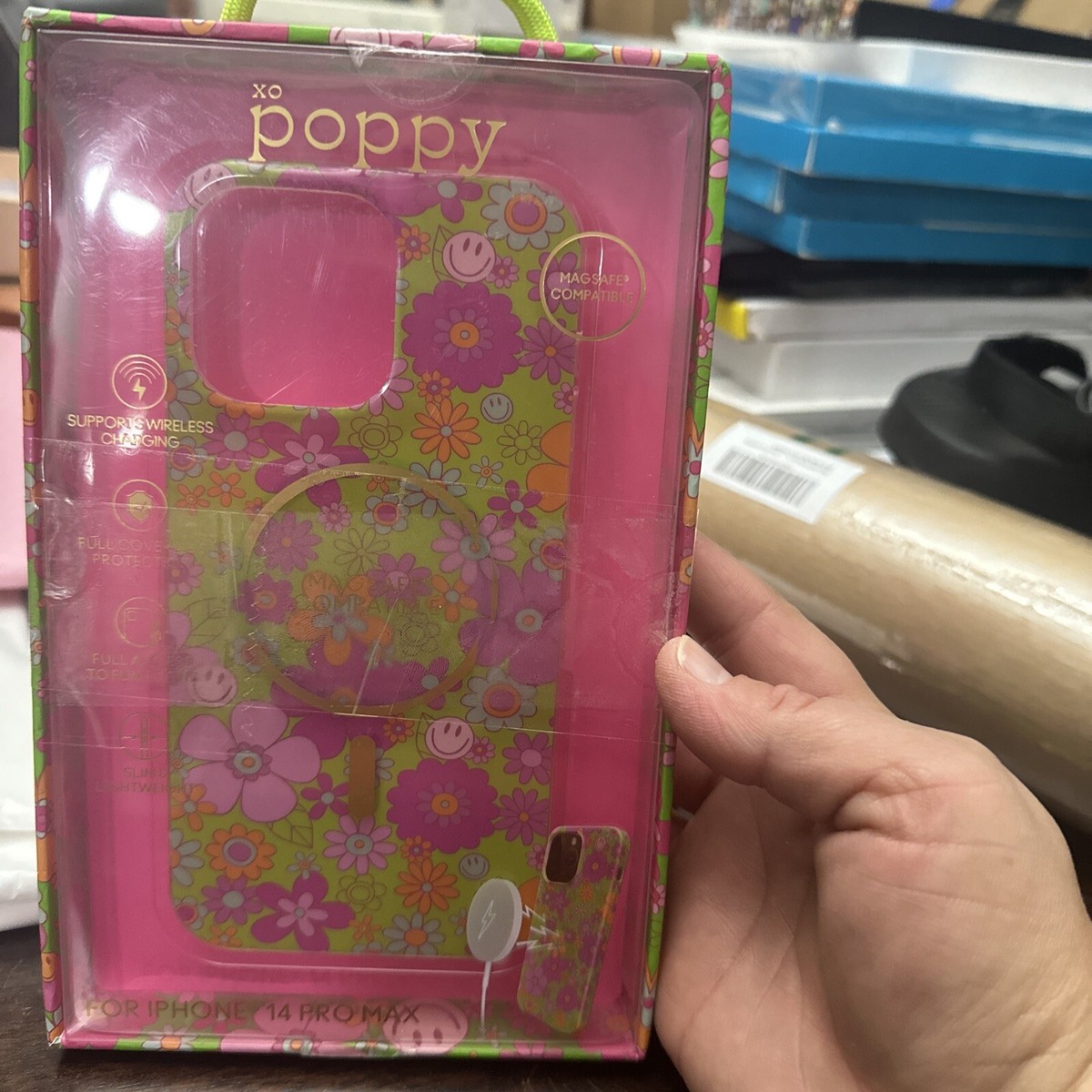 XO Poppy Iphone Pro Max Case. Floral