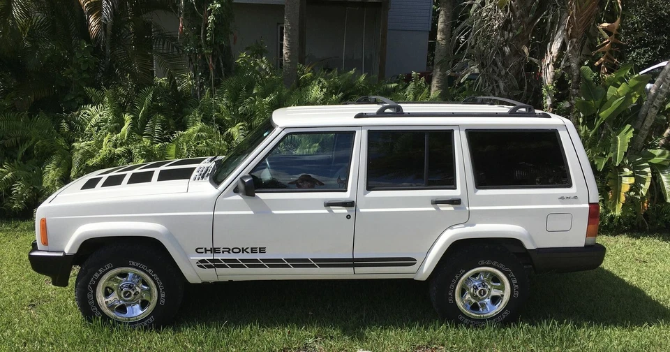 New Rally Stripes Fader X fits Jeep Cherokee Class Racing Hood Blackout 6pc Foto 2 de 4