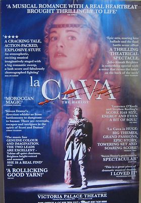40x60'' HUGE SUBWAY POSTER~La Cava The Harlot (2000) Musical Vic. Palace London~