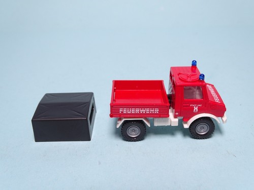 Roco 1319 - 1:87 - Unimog 1300 Feuerwehr Stadt Linz Österreich - OVP #2852 - Bild 4 von 8