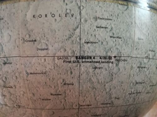 Mondglobus Lunar Globe Replogle, made in USA, 70er Jahre, Ø 30,5 cm - Bild 8 von 11
