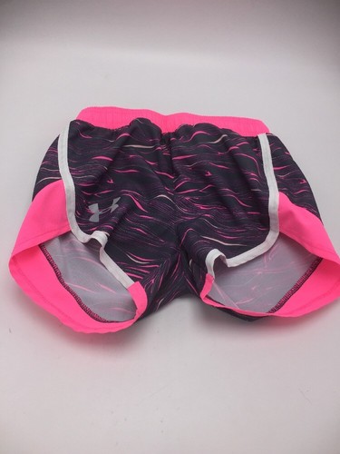 $21.99 Girls Under Armour Pink Stealth Gray athletic shorts Size 4 A23 - Picture 5 of 8