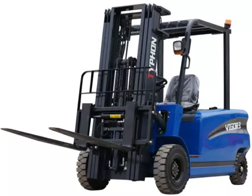 New 3 Ton Rated Capacity TYPHON Electric Forklift Lifter w Side Shift, 3 Stage