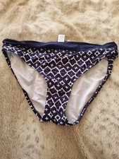 WOMENS BIKINI   SIZE  16 navy mix  m&s   BOTTOMS NEW