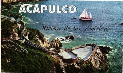 Vintage Postcard- LA QUEBRADA, ACAPULCO, GUERRERO, MEXICO 1960s