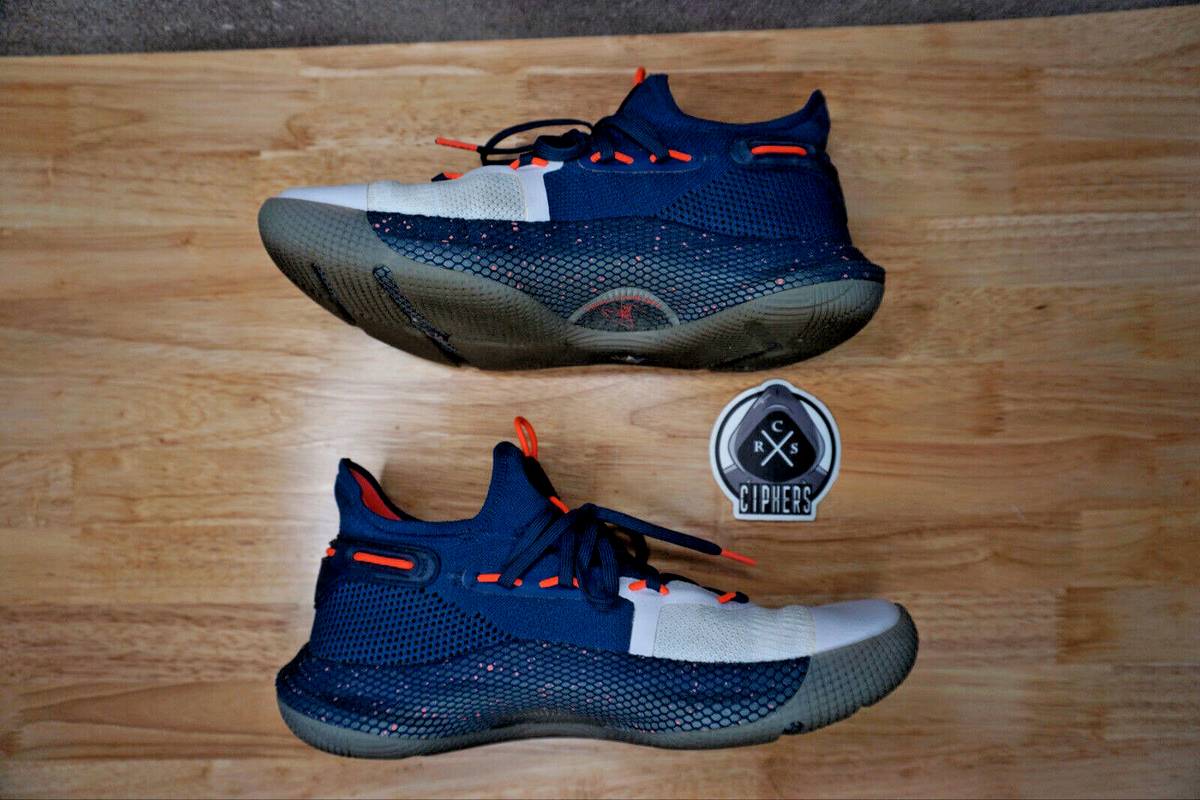 Size 9.5 - Under Armour Curry 6 Splash Party Blue Basketball Size 9.5 - Under Armour Curry 6 Splash Party Blue Basketball