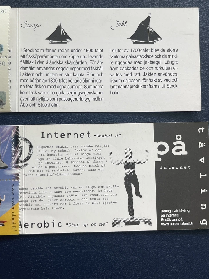 Aland 1995,1998 Mints 2 Booklet , CTO Cancelled , With Short Description - Image 3 of 4