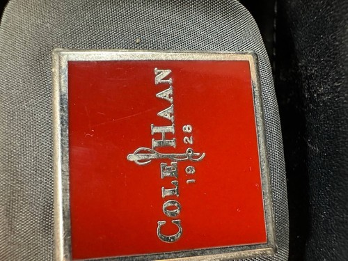Cole Haan Ponyhaar Rindsleder Tasche Umhängetasche Tasche Braun Weiß Vintage - Bild 8 von 14